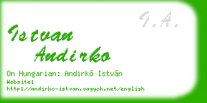 istvan andirko business card
